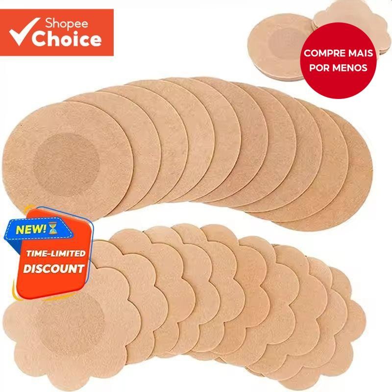 100pcs Capas Descartáveis Para Mamilos-Fita Invisível Levantar Os Seios , Uso Único