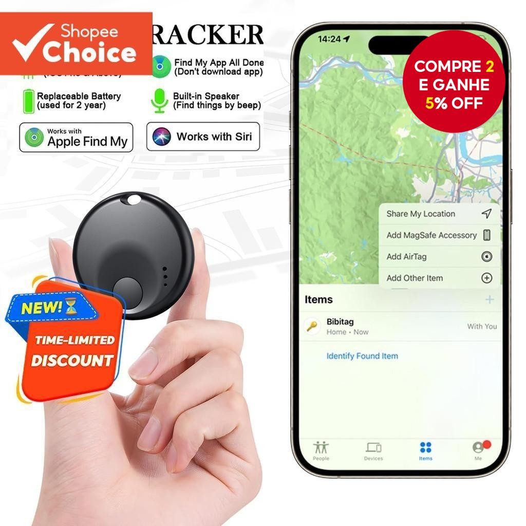 Rastreador GPS Inteligente Certificado MFI Mini Lembrete Anti-Perda Para Apple Find My iOS Chave De