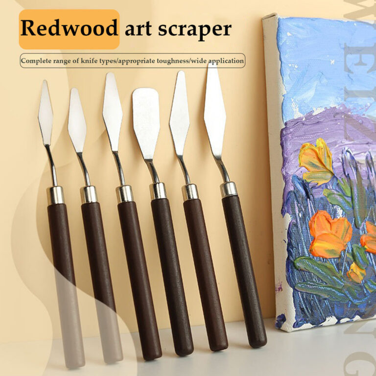 5PCS/lot Kit De Pintura Raspador De Paleta De Aço