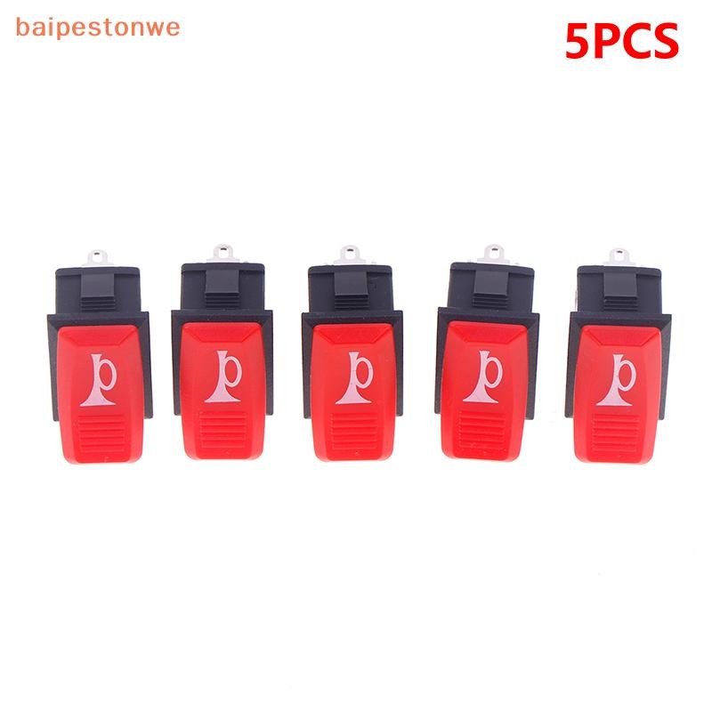 [baipestonwe] 5 Pçs Chifre Botão Do Carro E-bike Motocicleta Universal Momentâneo Push Rocker Plásti