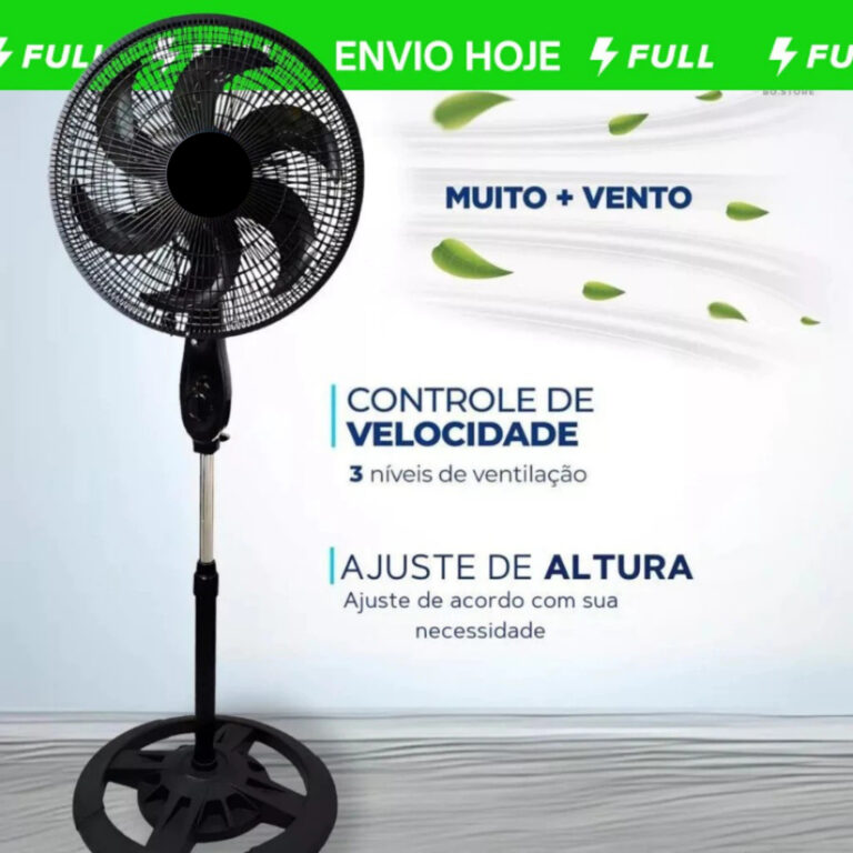 Ventilador de Coluna 130cm  Potente, Silencioso e 
