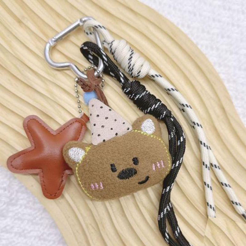 Feminino 1 Pçs Urso Boneca Bonito Dos Desenhos Animados Saco De Pelúcia Pingente Marrom Estrela Do M