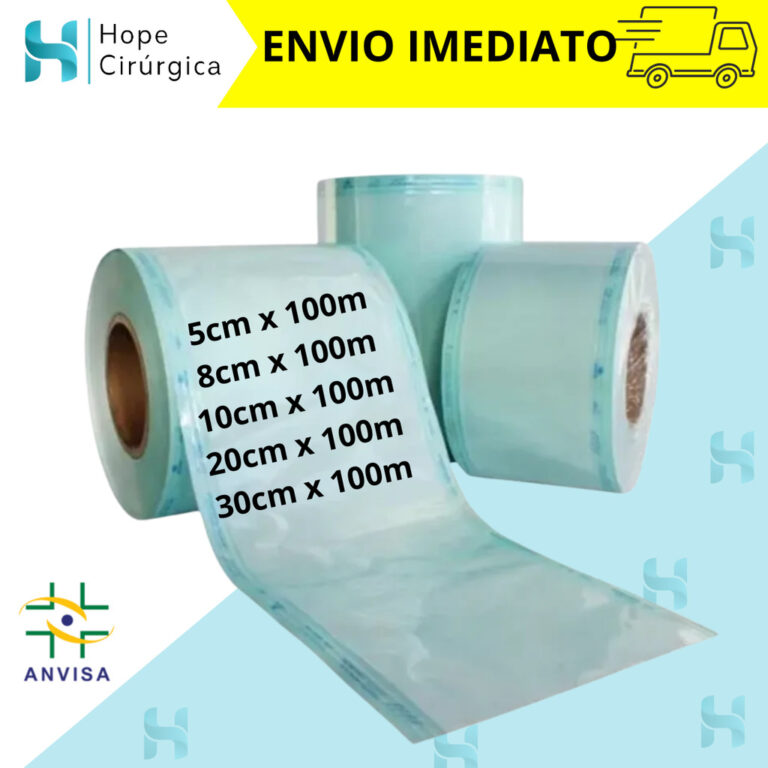 Bobina Papel Grau Cirúrgico para Esterilização 