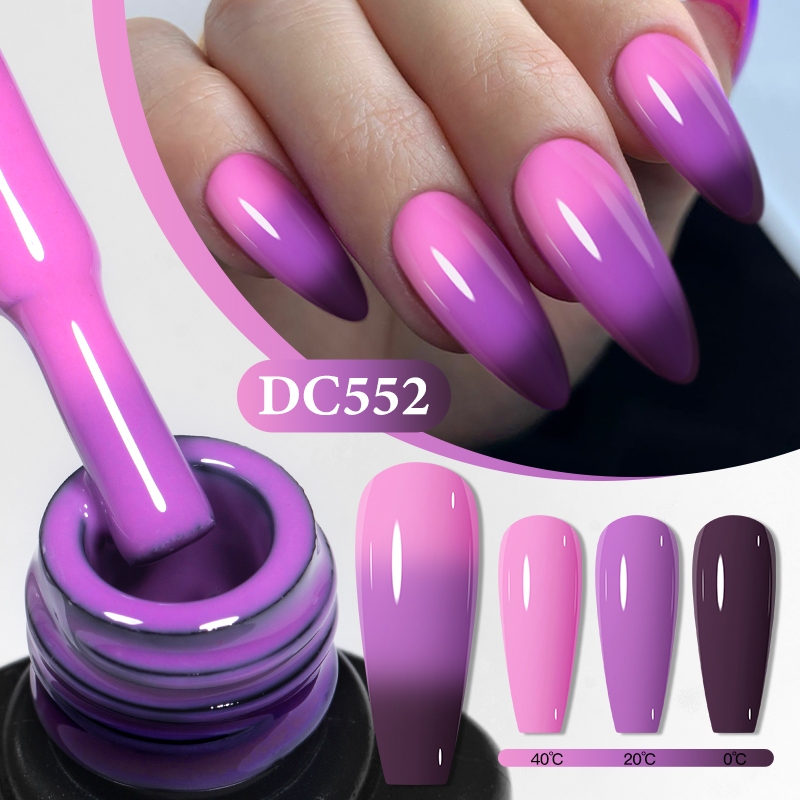MTSSII 7ml Mudança De Cor Gel Térmico De Unhas Inverno Roxo Cores Vermelhas Semipermanentes Verniz D