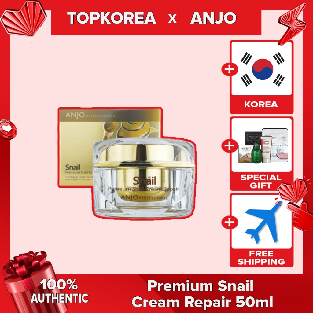 ANJO Premium Caracol Creme Reparador 50ml TOPKOREA Envio Da Coreia