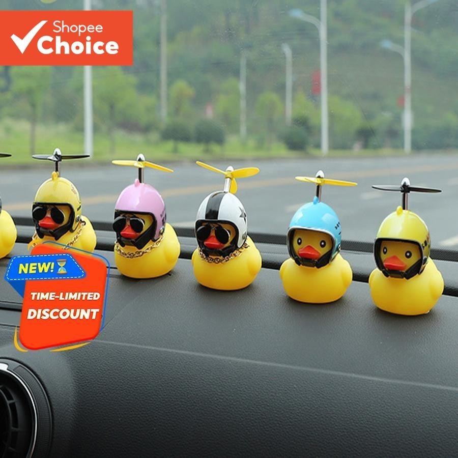 Acessórios De Decoração De Carro De Pato Fofo-Ornamento De Capacete Moderno Para Motocicleta/Escritó