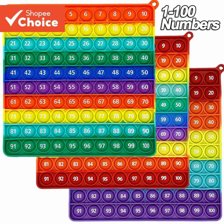 6.8 Pol . (17 3 Cm) 1-100 Números Contando Brinqu
