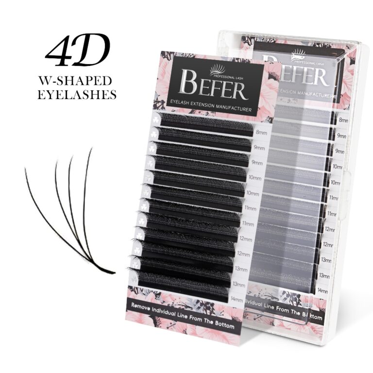 4D Extensão De Cílios Em Forma De W C/D Curl 8-1