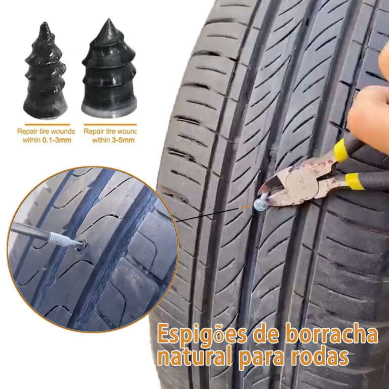 10 Kit De Pregos De Reparo De Pneus A Vácuo Unive