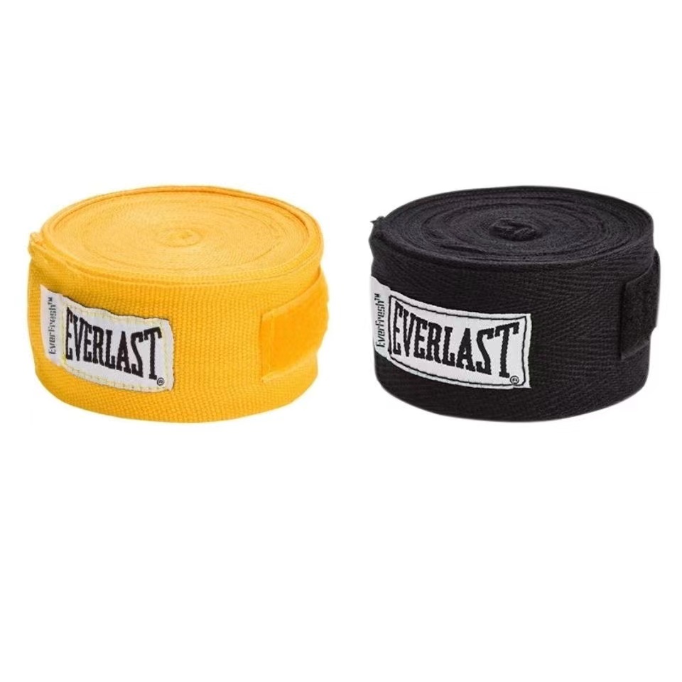 1 Par De Everlast 3M 5M Boxe Taekwondo Esportes Luvas De Proteção De Algodão Bandagens