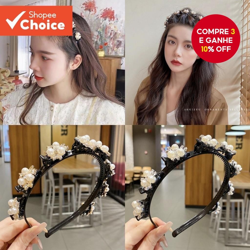 Novo Grampo De Cabelo Trançado Bandana Franja Estilo Acessório Preguiçoso