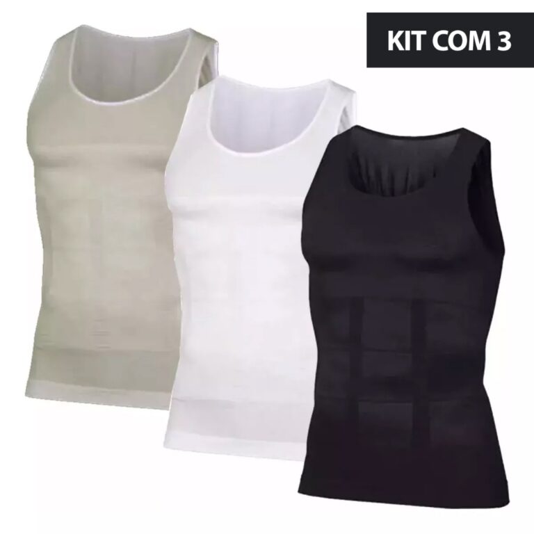 Kit 3 Cintas Modeladoras Postural Masculina Compre