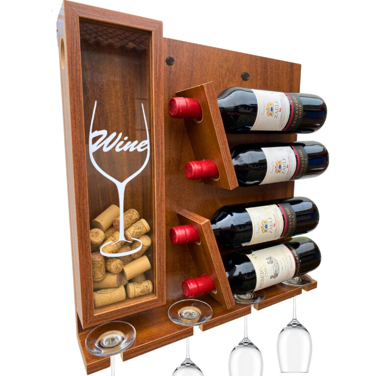 Adega de Parede para Vinhos Porta Taça e Rolhas 1