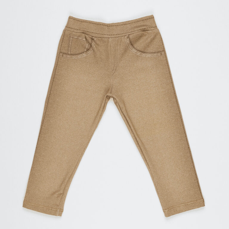 Calça Fake Jeans Bebê Marrom MiniBoo Proteção 
