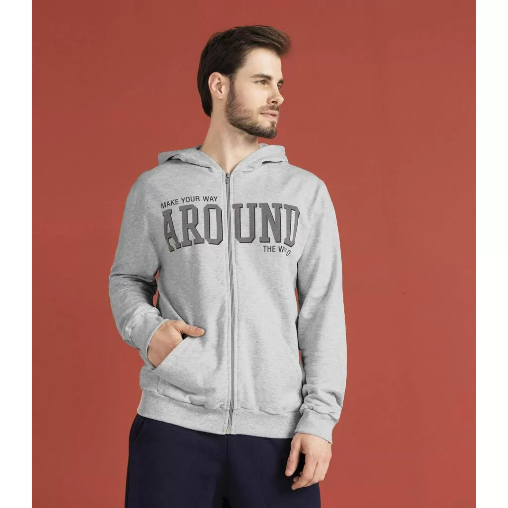 Jaqueta com capuz masculino Aro Und