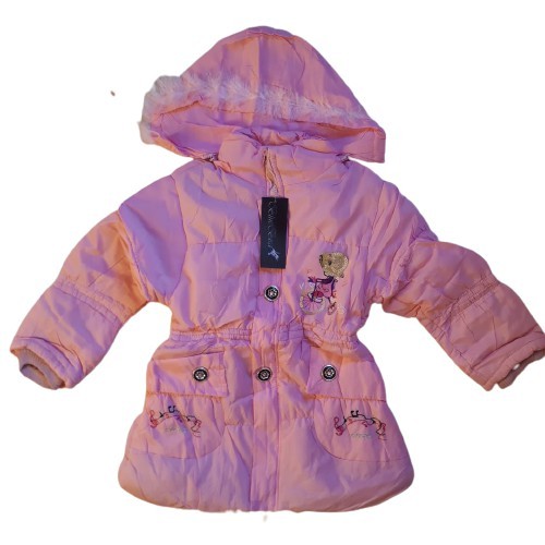 Jaqueta infantil feminino nylon peluciada menina s