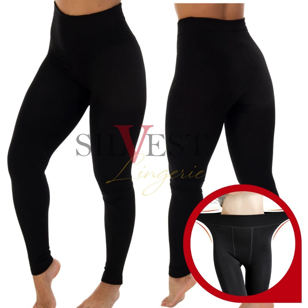 Meia Calça Preta Pano Grosso Fio 80 sem pé