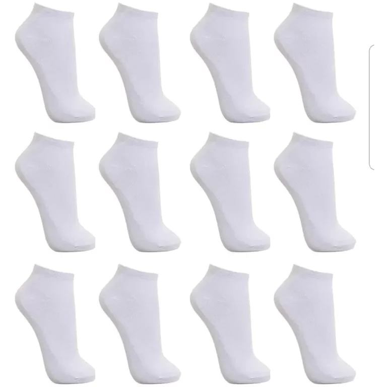 Kit Meia 10 pares Branca Soquete Masculina Algodã