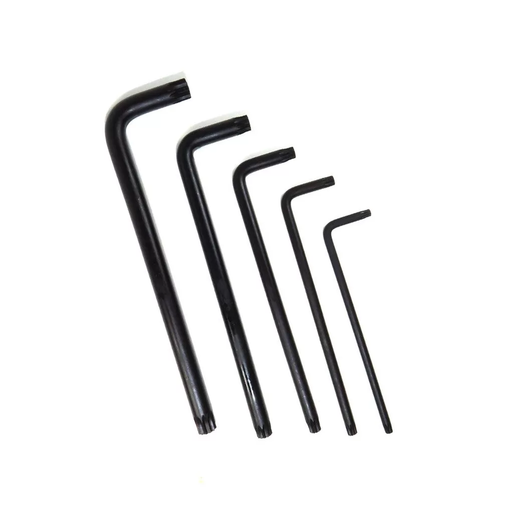 Jogo de Chave Multidentada Longa M5-M12 5 Peças Profissional CRV Corneta Cód.31.270.52