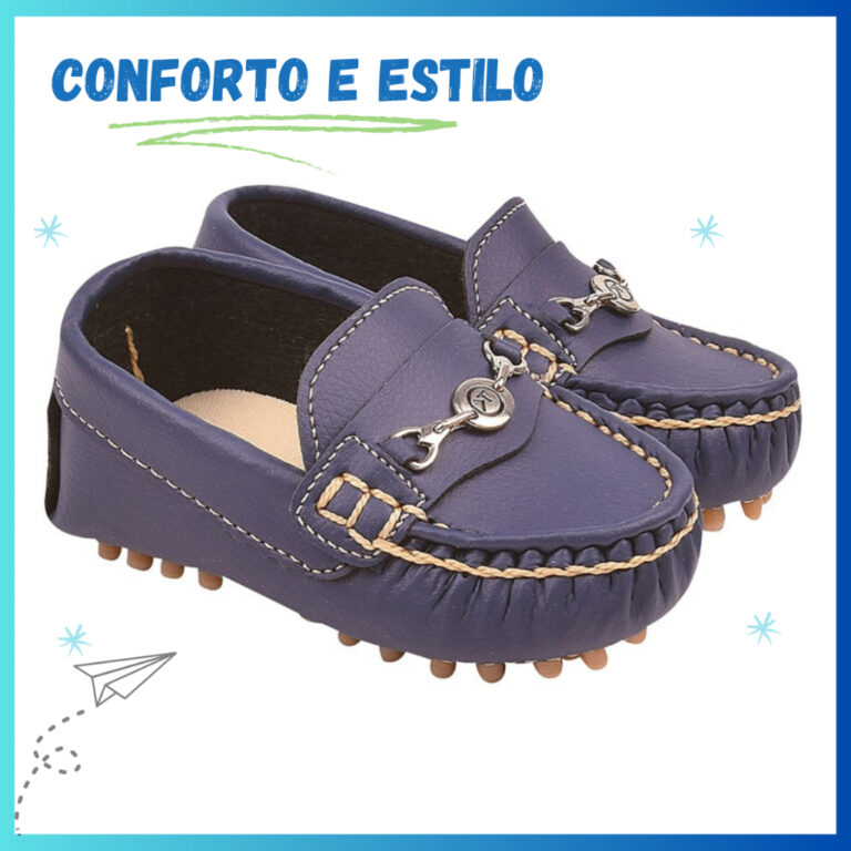 Sapato Mocassim Infantil Menino Masculino Bebê Pr