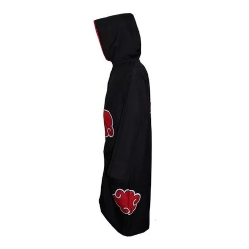 Manto Akatsuki Com Capuz Sem Mascara Cosplay Narut