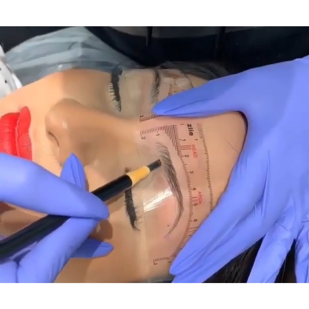 Kit C/ 12 Moldes Adesivo Descartavel Para Sobrancelhas 6-A e 6-B