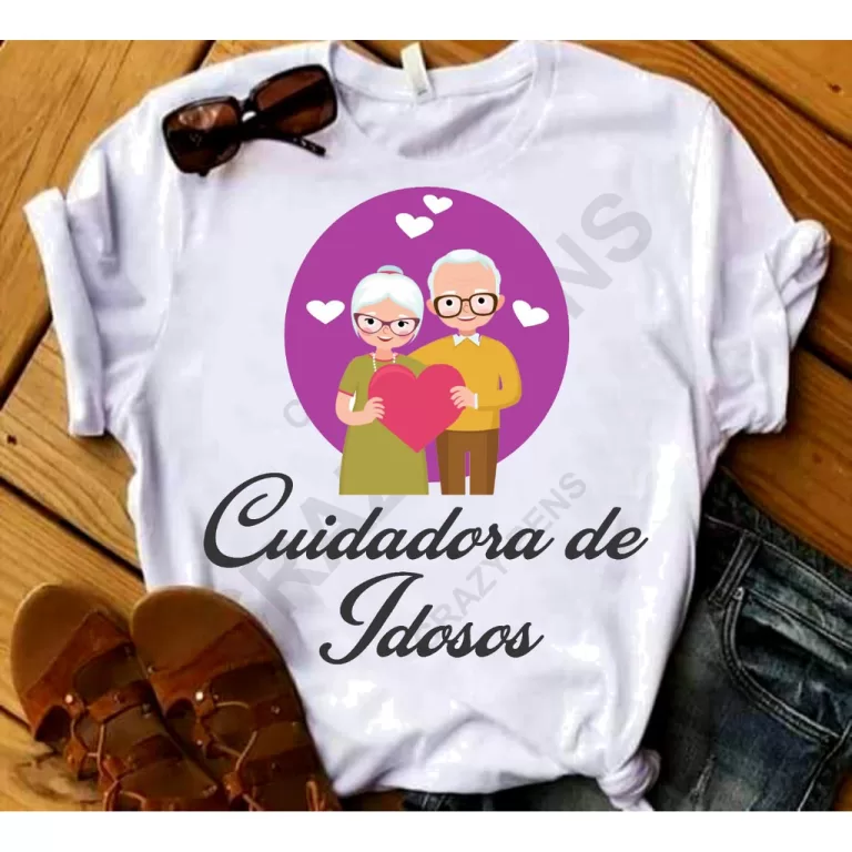 Camisa Cuidadora de Idosos Profissão 03