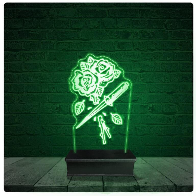 Luminária Abajur Acrílico Led – Tatto Tatu