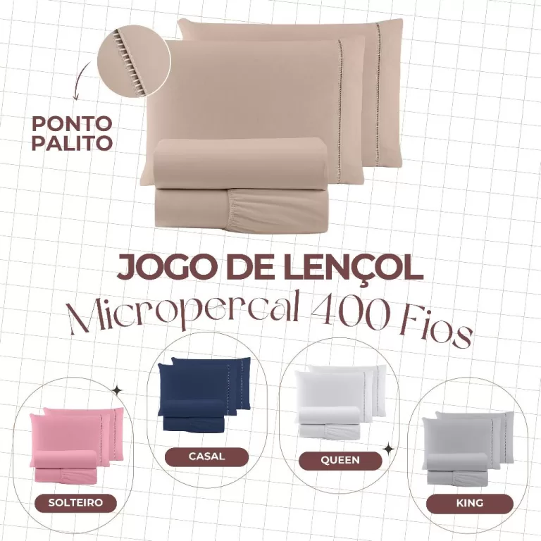 Jogo De Lençol Casal 03 Peças Macio premium