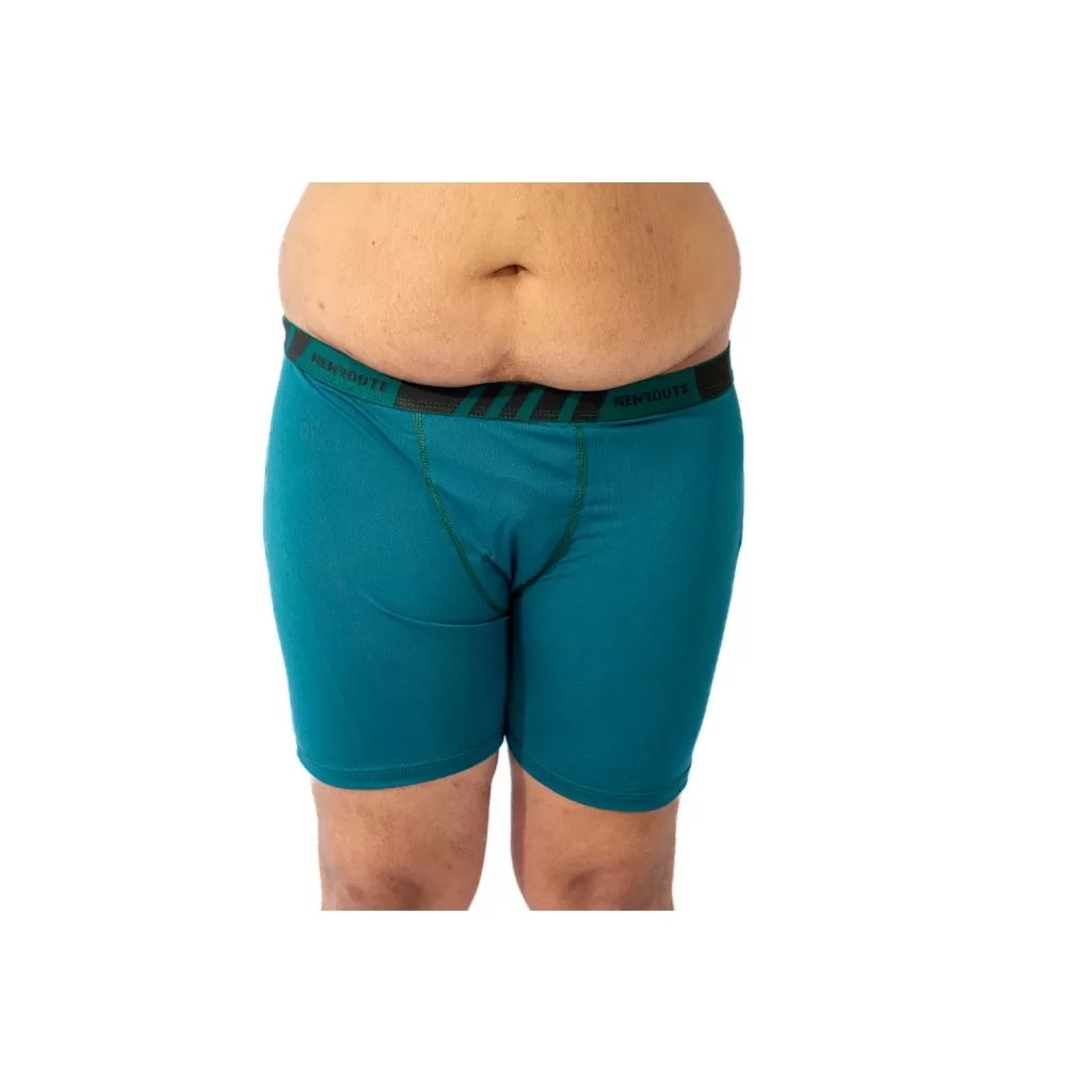 Kit 2 Cueca Box Boxer Ciclista New Route Cuecas De Microfibra Long Leg
