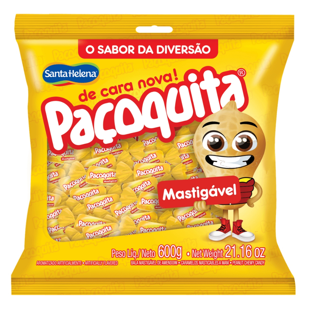 Bala Mastigável De Amendoim Paçoquita 500g – Santa Helena