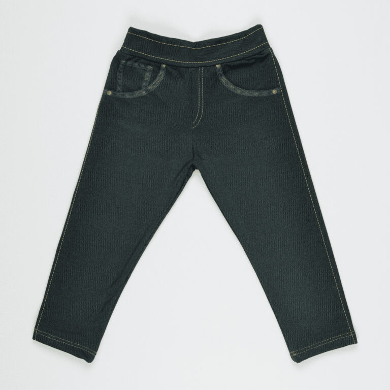 Calça Fake Jeans Bebê e Infantil Preto MiniBoo P