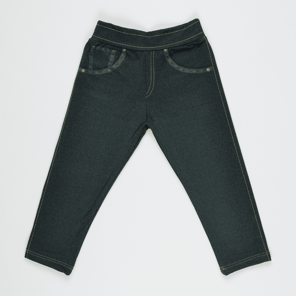 Calça Fake Jeans Bebê e Infantil Preto MiniBoo Proteção Solar 50+