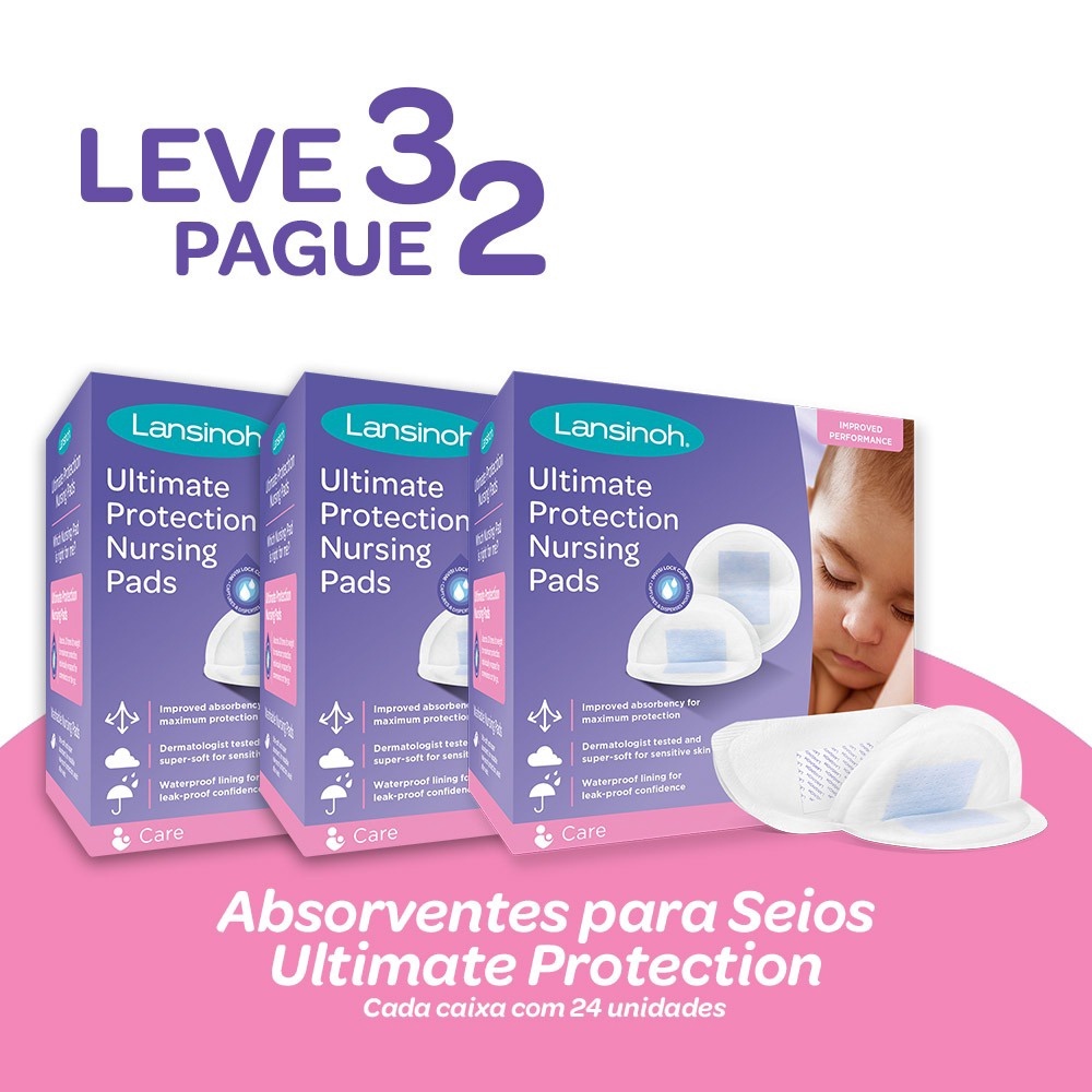 Absorventes amamentação Ultimate Protection Lansinoh – Leve 3 Pague 2