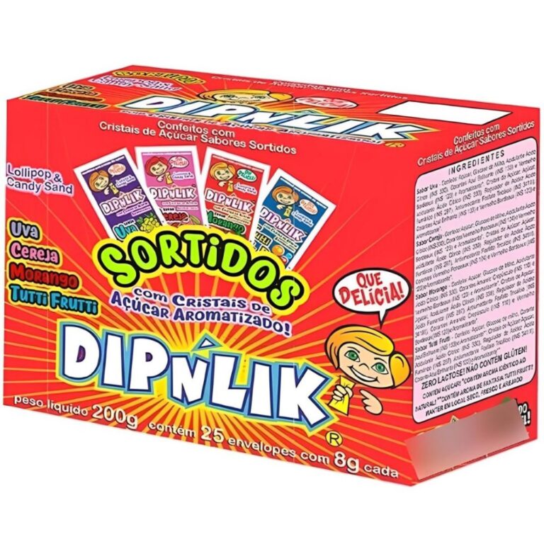 Pirulito Dipnlik Display C/25 Unidades 200g –