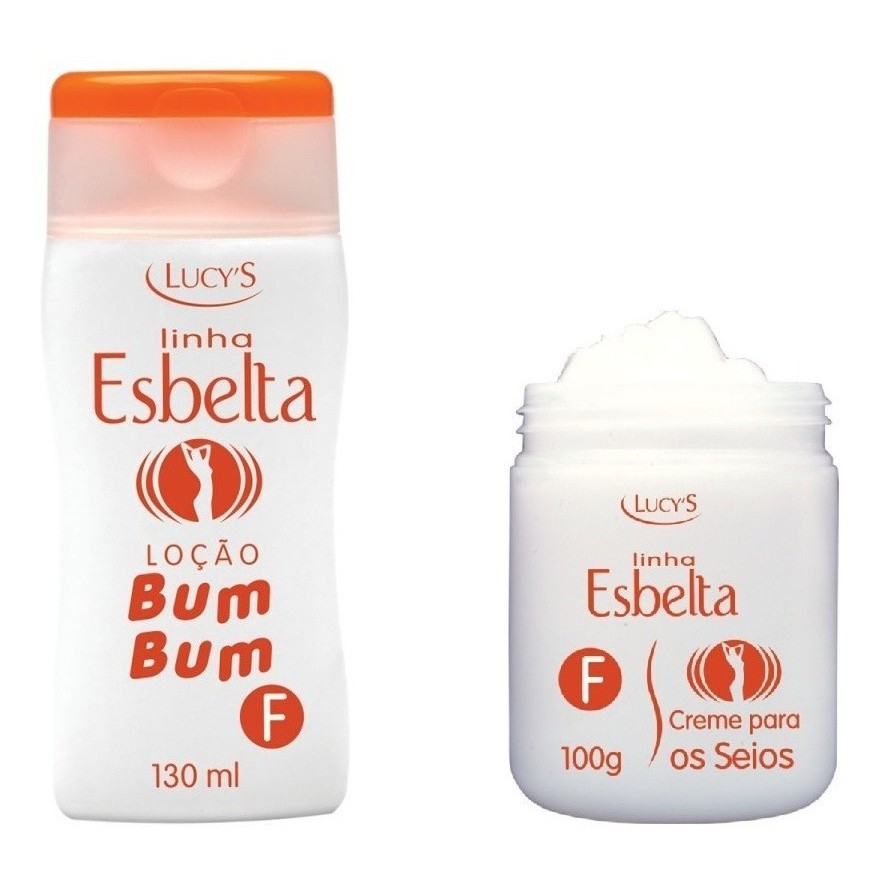 Kit Lucys Creme Bumbum 130ml + Seios 100g Cresce E Firma F