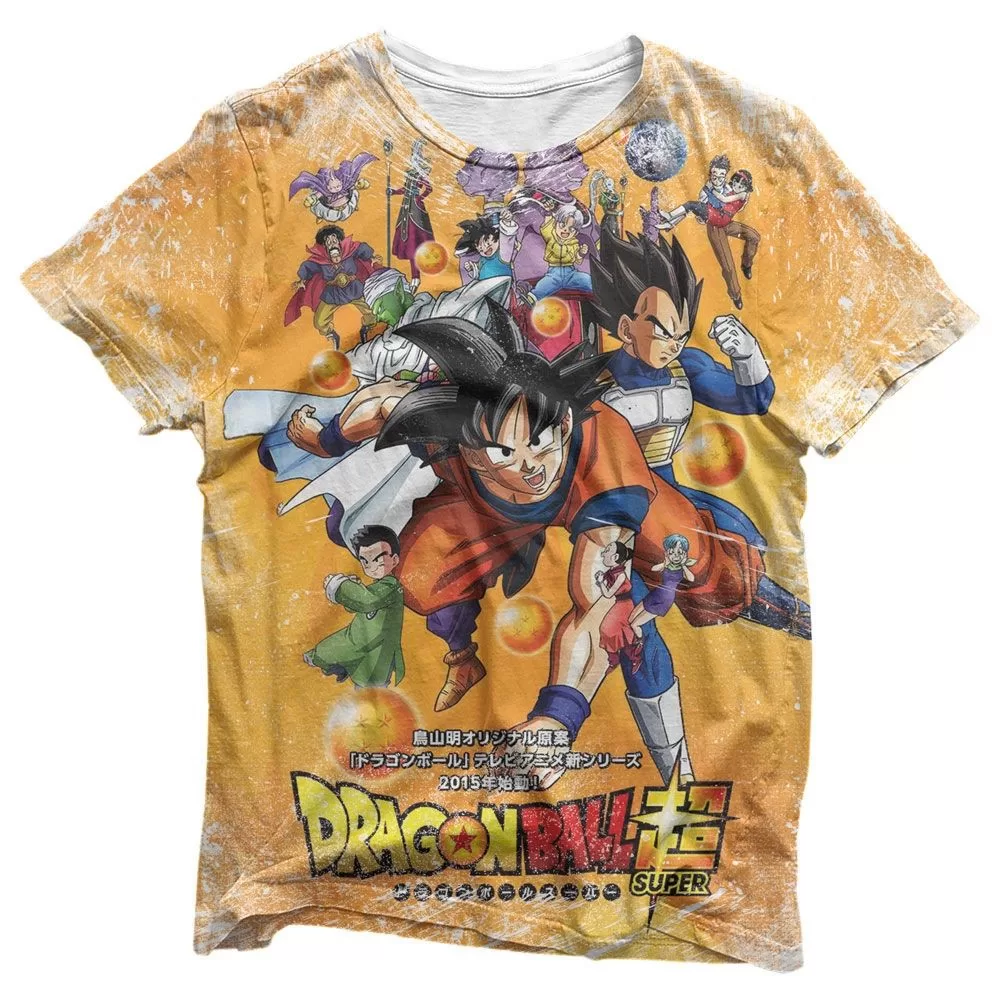 Camisa Capa do Anime – Camisas Dragon Ball Super Estampa Total