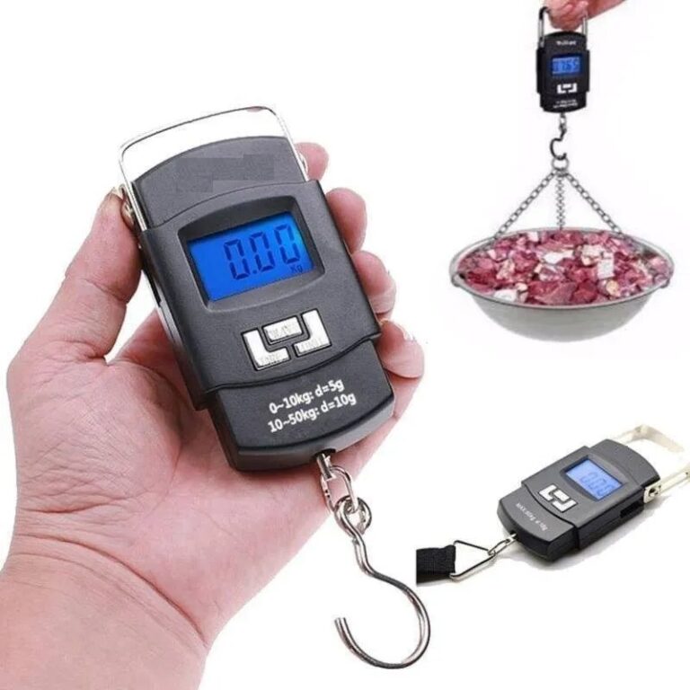 Balança Digital portátil gancho p/pesca mala 50 