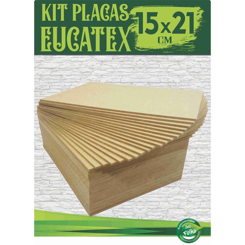 Chapa Em Eucatex – 3mm – A5 – 15×21 Artesanato