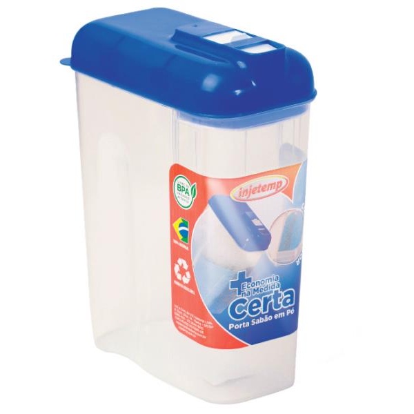 Porta Sabão em Pó com Dosador 1,6kg Ideal para A