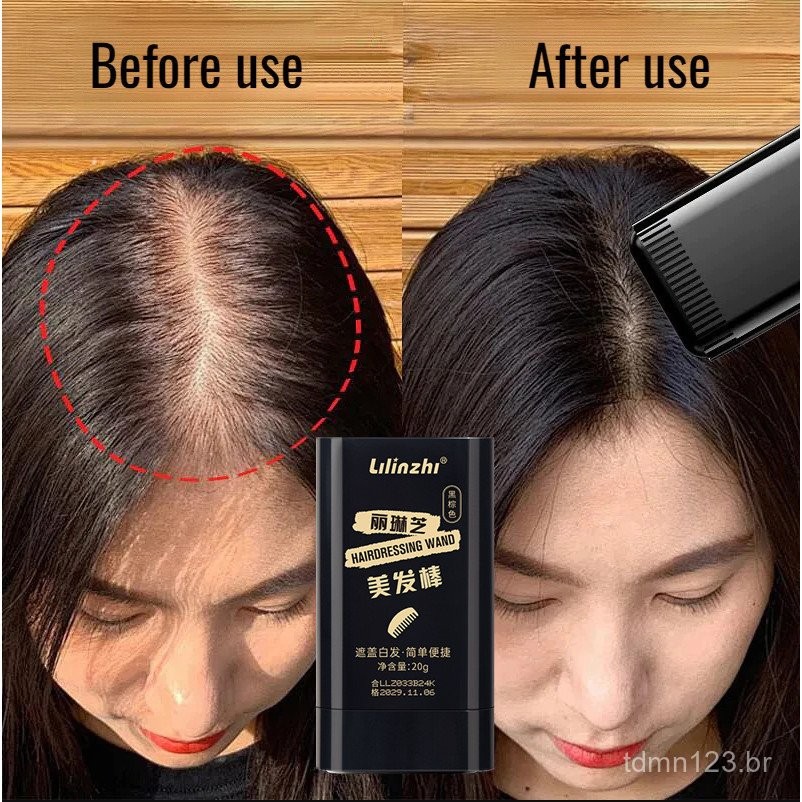 Bastão De Cabelo À Prova Dágua E De Suor , Sem Manchas Desbotamento , Cobre Cabelos Grisalhos , Pent