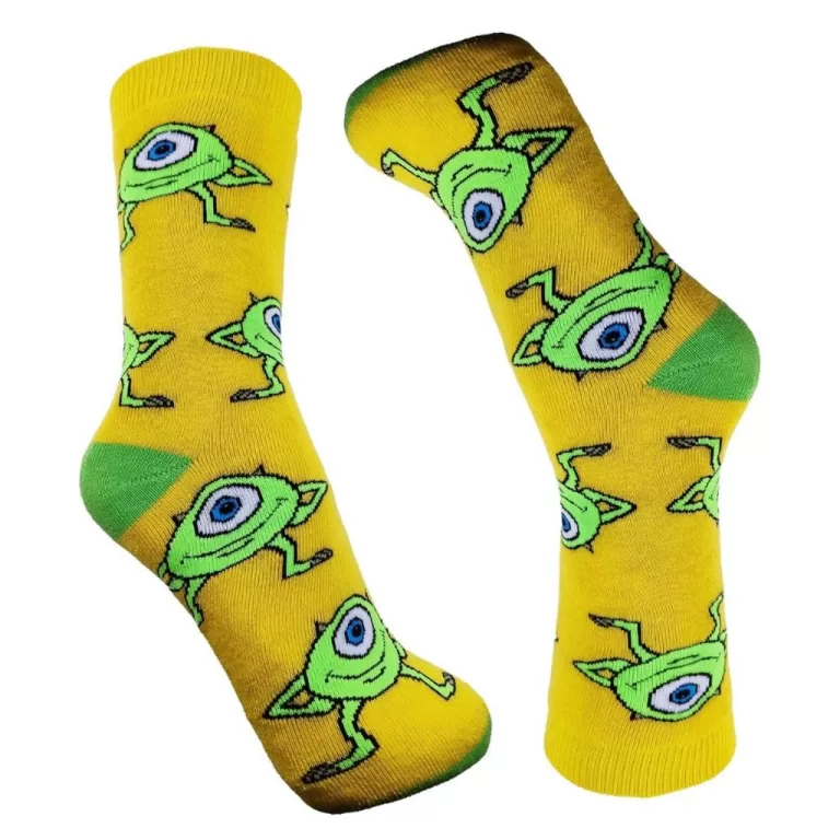 Meia Divertida Personagem Maicon Wazowski Monstro 