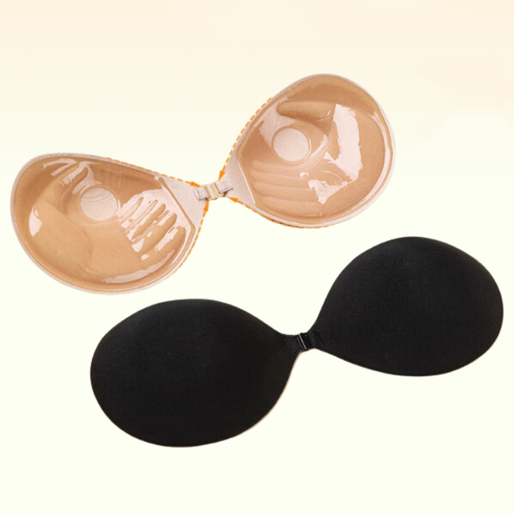Sutiã de Silicona Push Up de 3CM  Sem Alças, Reutilizável e Lavável, Capa de Mamilo (Invisível, Sem