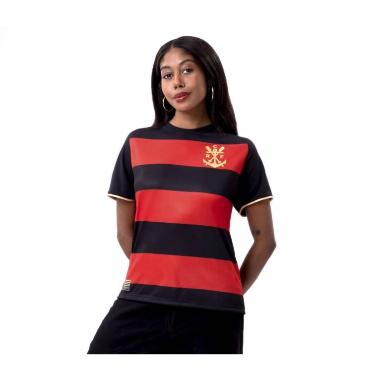 Camisa Origens 1895 Licenciada Flamengo  Baby look