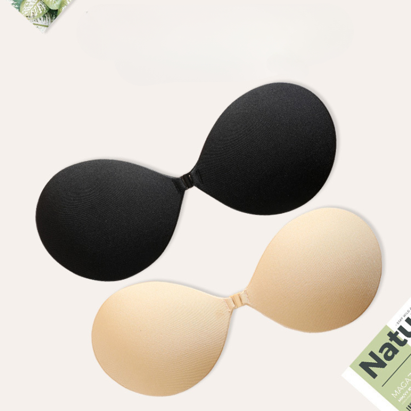 Capas Redondas Invisíveis Para Mamilos-Pastéis Adesivos Respiráveis Ad Cup (Preto/Flor)