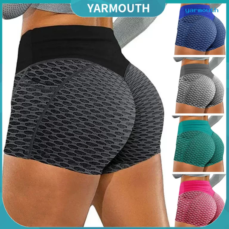 [YAR] Shorts Femininos De Ioga , Cor Sólida , El