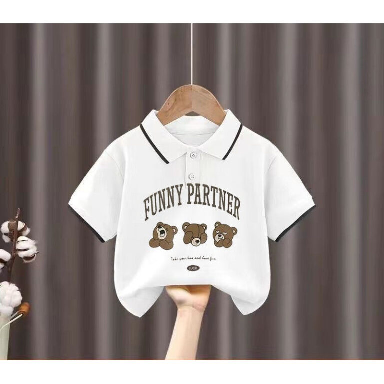 2025 Camisa Polo Com Estampa De Urso De Desenho An
