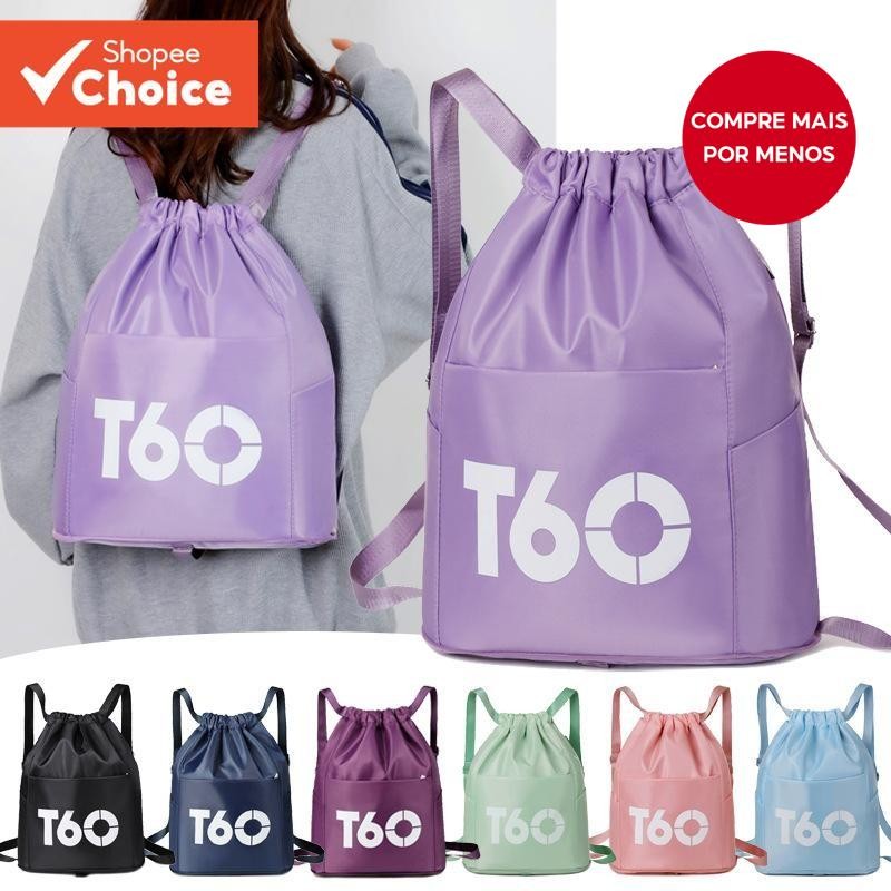 Saco Com Cordão De Separação Seca E Úmida De Grande Capacidade : Bolso De Viagem Dobrável À Prova Dá