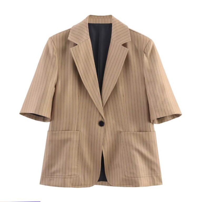 Novo Blazer feminino estilo europeu americano list