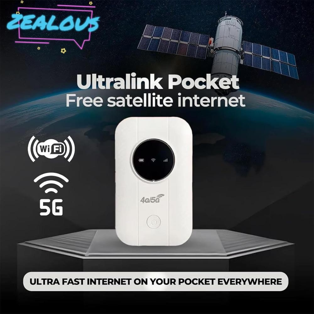 ZEALOUSSS Pocket Mobile Hotspot , Versão Asiática/Europeia 300Mbps 4/5G Roteador Portátil , WiFi De
